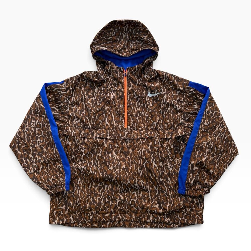 Nike Dri-FIT / Repel Running Anorak (Cheetah / Leopard Print) Jacket L